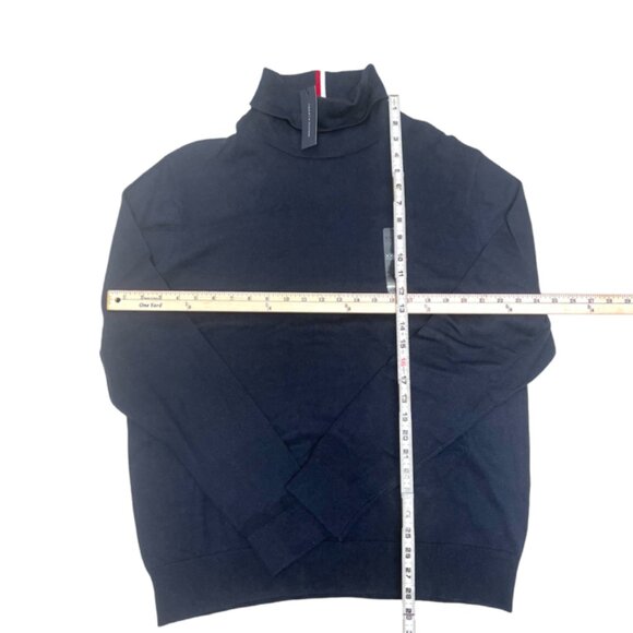 New Tommy Hilfinger Dark Blue Cotto Cashmere Turtleneck Sweater size XXLT(17 - Picture 5 of 7